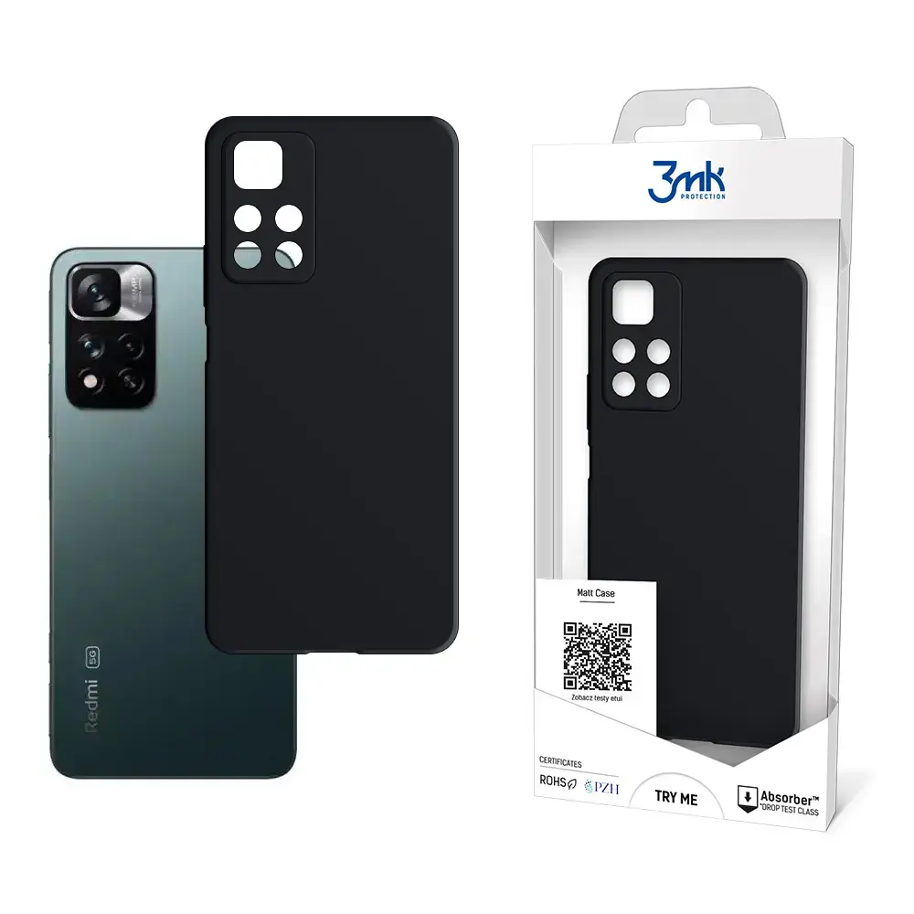 Xiaomi Redmi Note 11 Pro 4G|5G - 3mk Matt Case black