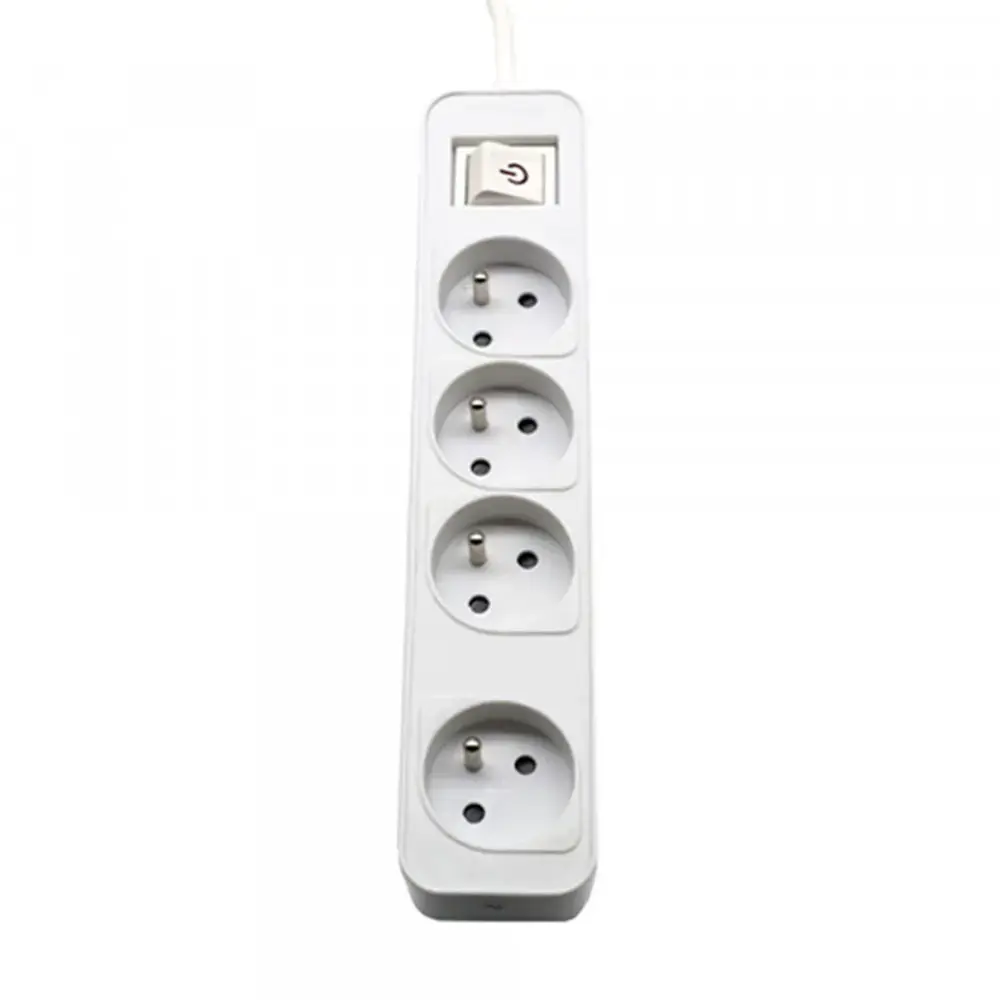 Power strip PHILIPS extension cord 4 sockets 3m 10A white
