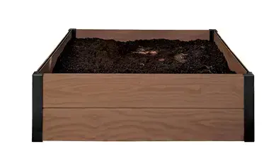 Kandiline lillepeenra ääris Maple Square, 106х106х32cm, pruun