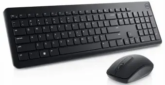 Dell Keyboard and Mouse KM3322W Keyboard and Mouse Set  Wireless  Batteries included  RU  Black