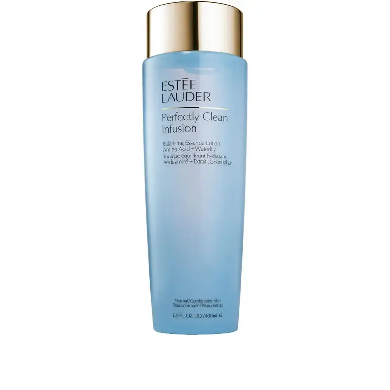 Estee Lauder Perfectly Clean Infusion Balancing Essence Lotion with Amino Acid + Waterlily 400ml - Clear