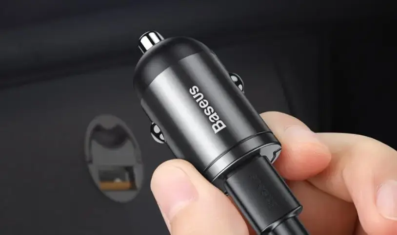 Baseus VCHX-B0G Tiny Star Quick Charge Car Charger USB-C 30W Gray (Damaged Package)