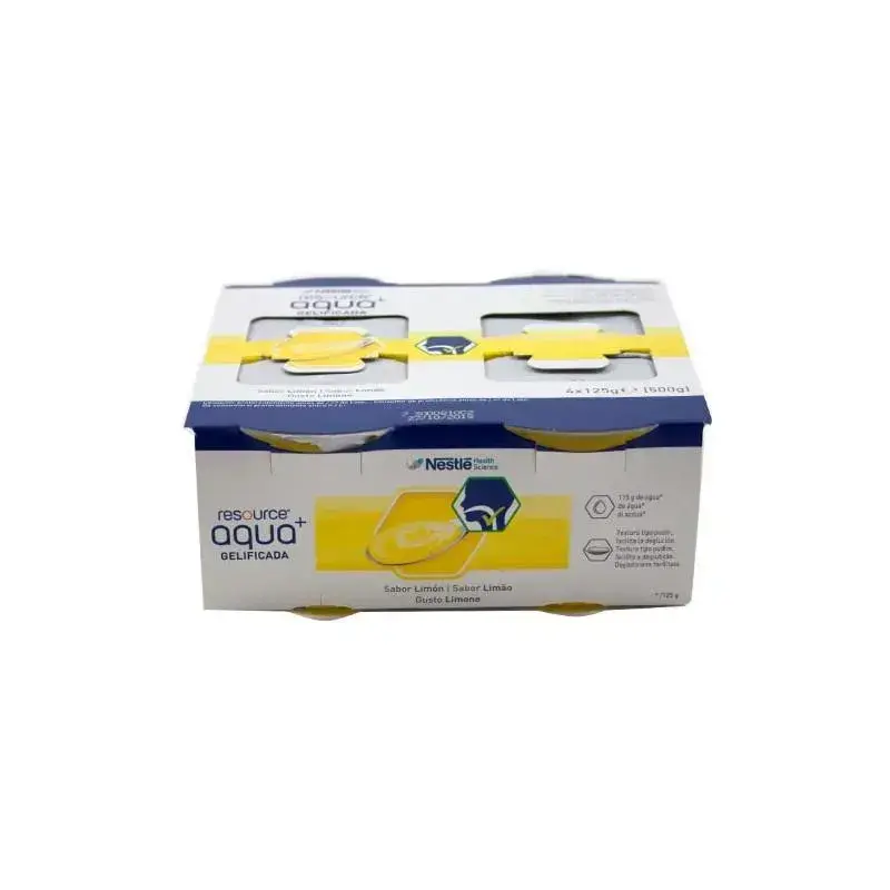 MERITENE Nestlé Resource Gelled Water Lemon 4pk