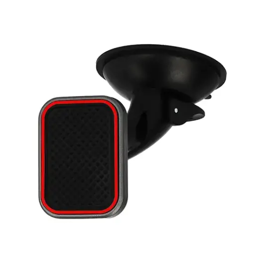 Car holder - TXR - MAGNETIC | 2 mounts: on the glass and air vent | with a red frame