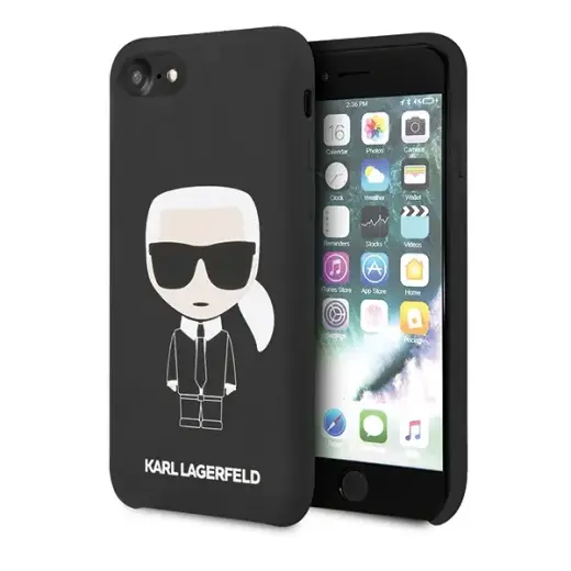 Karl Lagerfeld KLHCI8SLFKBK Full Body Cover For Apple iPhone 7 | 8 | SE 2020 Black