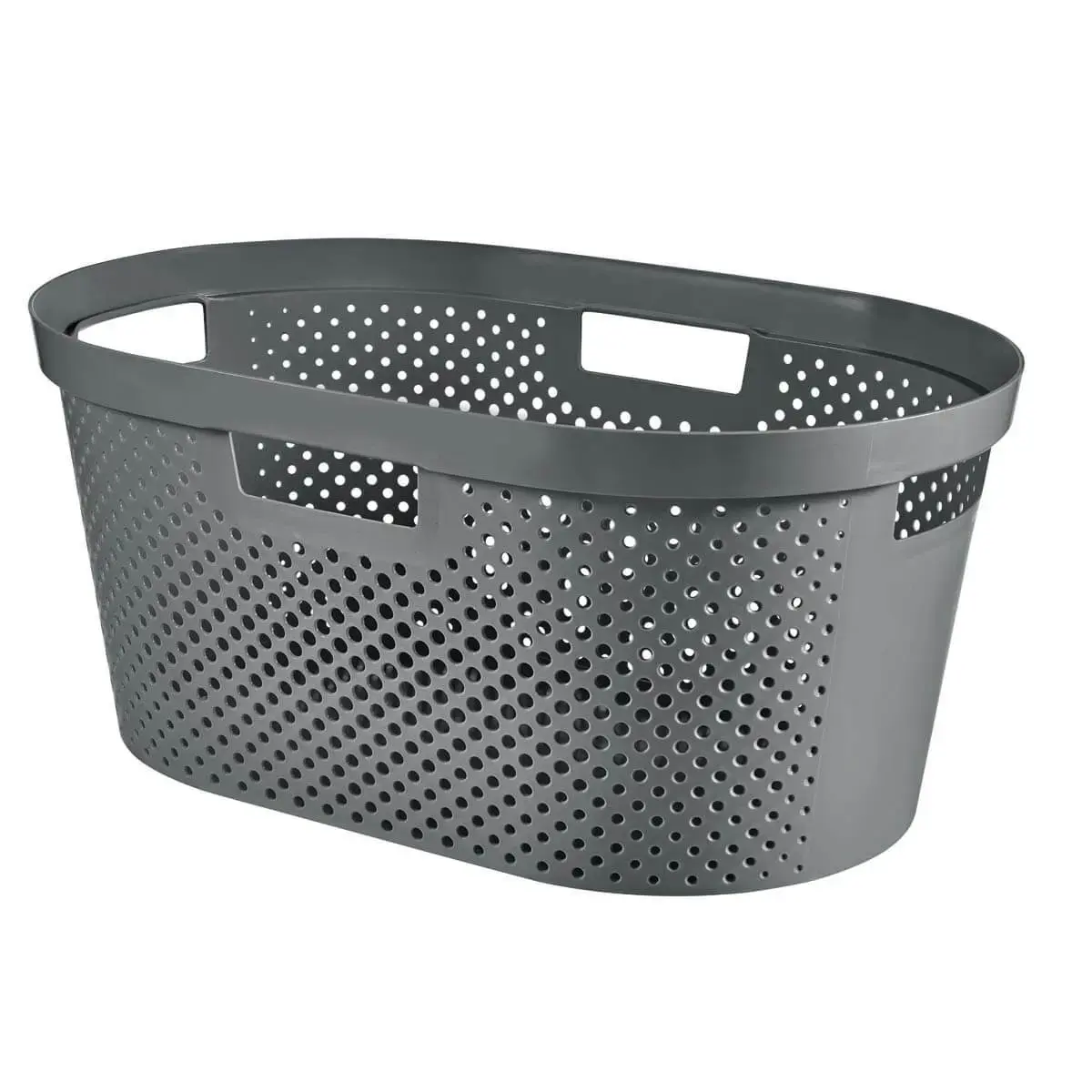 Skalbinių krepšys Infinity Recycled 40 L, 59 x 39 x 27 cm, tamsiai pilkas
