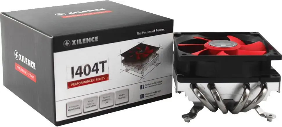 Xilence XC041 computer cooling system Processor Cooler 9.2 cm Black  Red