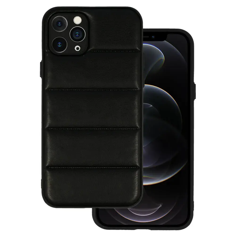 Leather 3D maciņš telefonam iPhone 11 Pro melns