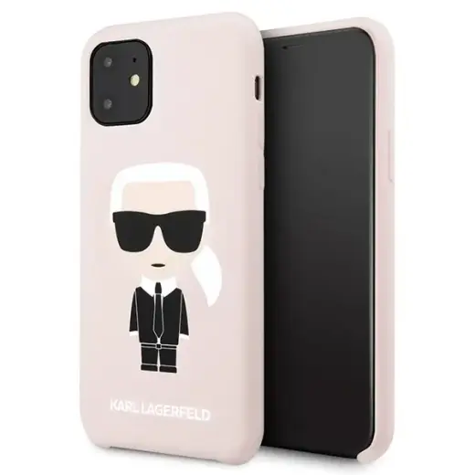 KLHCN61SLFKPI Karl Lagerfeld Silicone Cover for iPhone 11 Pink
