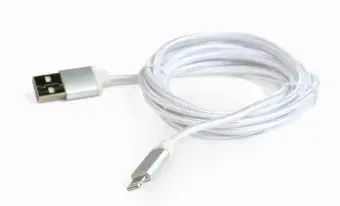 Gembird duomenų perdavimo ir įkrovimo laidas | USB-A į Lightning | 1.8m | sidabrinis
