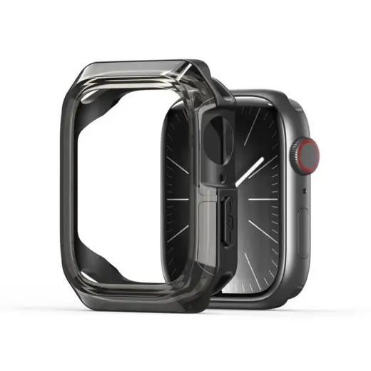 Dux Ducis Tamo чехол для умных часов Apple Watch Series 10 (46 mm) | прозрачный/чёрный