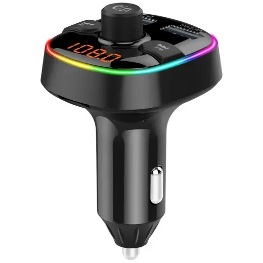Transmiter MP3 bluetooth 5.0 + card TF reader + 2 x USB A QC3.0 BC52L black