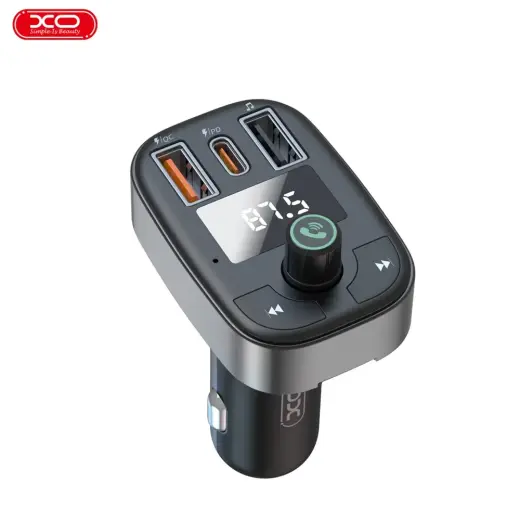 XO raidītājs FM BCC06 Bluetooth MP3 auto lādētājs 50W melns