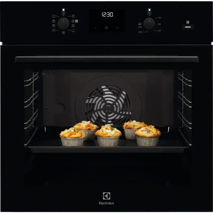 Electrolux cepeškrāsns, iebūv., melna
