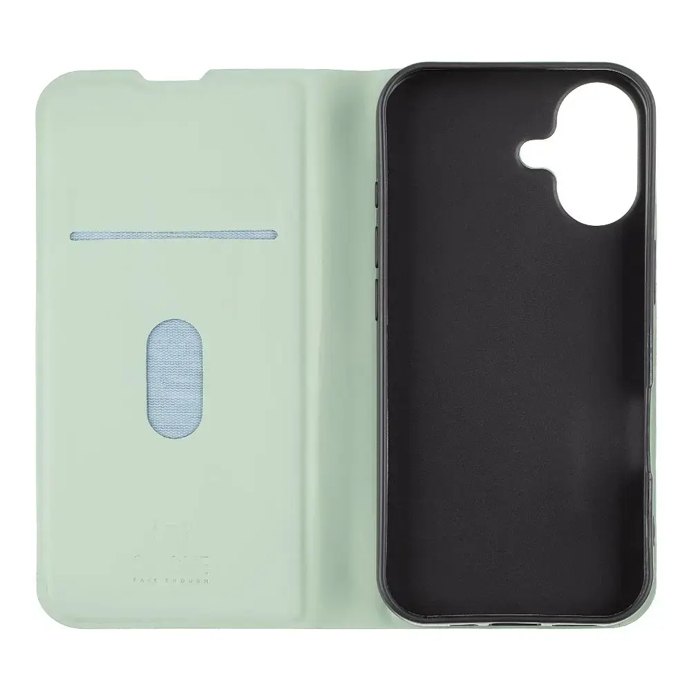 OBAL:ME SmoothTouch Case grāmatveida maciņš telefonam iPhone 17 zaļš