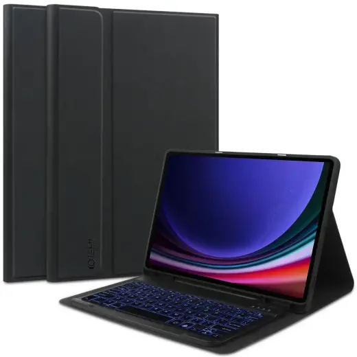 Tech-Protect SC Pen + Keyboard case with keyboard for Samsung Galaxy Tab S9 FE+ 12.4" X610 | X616B - black