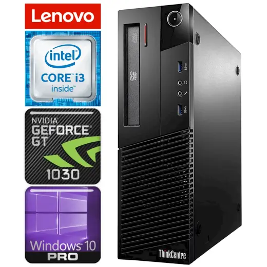 Lenovo M83 SFF i3-4160 4GB 120SSD GT1030 2GB DVD WIN10PRO|W7P [refurbished]