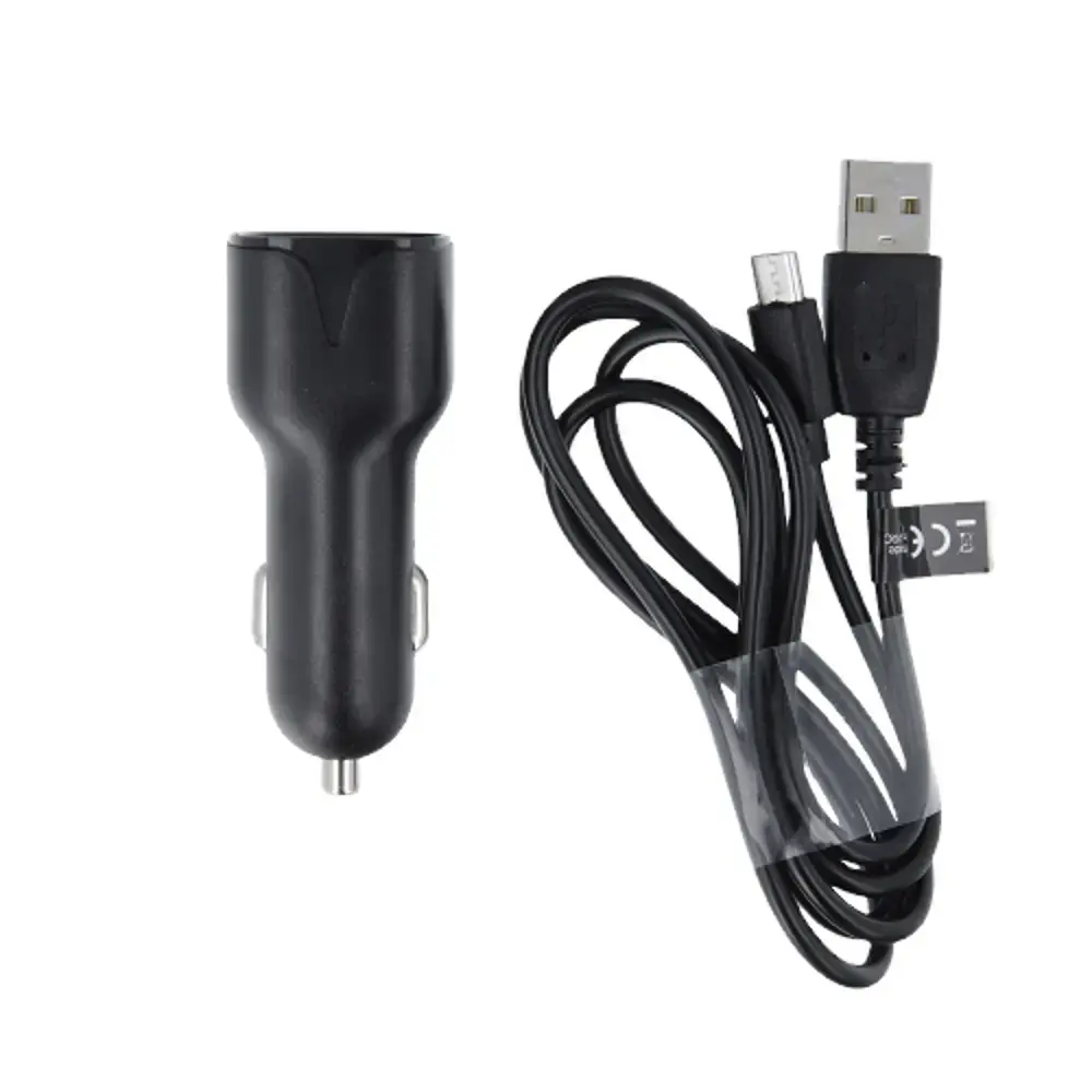Maxlife MXCC-01 car charger | 10.5W | USB-A | with USB-A to microUSB cable included | black