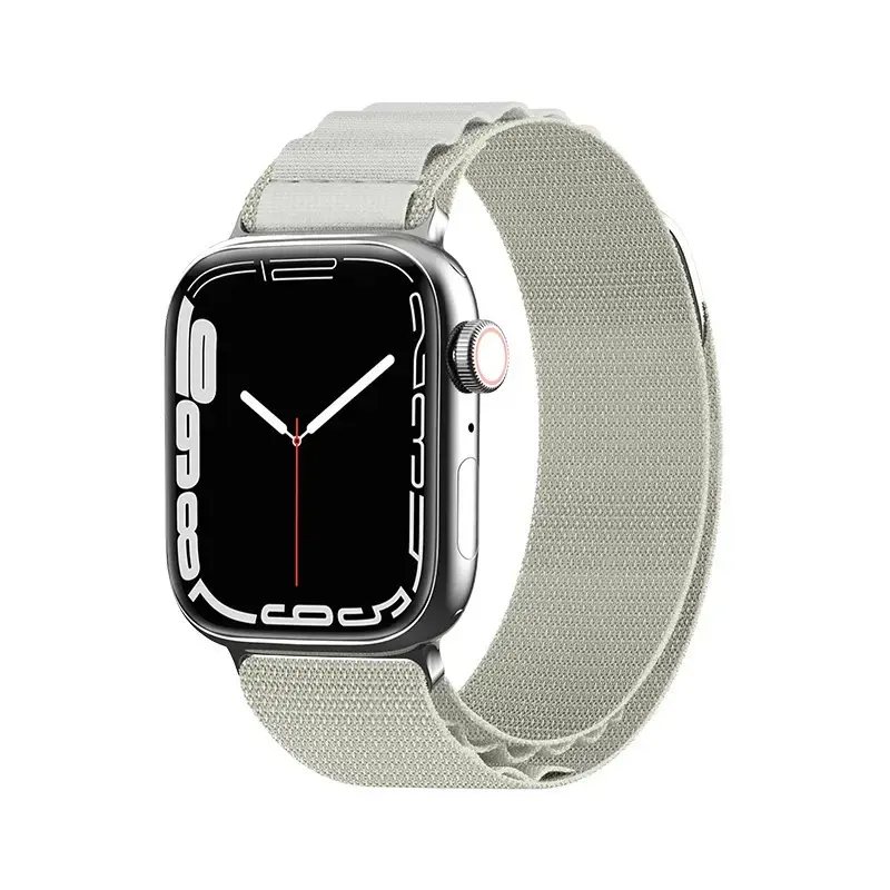 Strap with Alpine steel buckle for Apple Watch 38|40|41 mm - silver