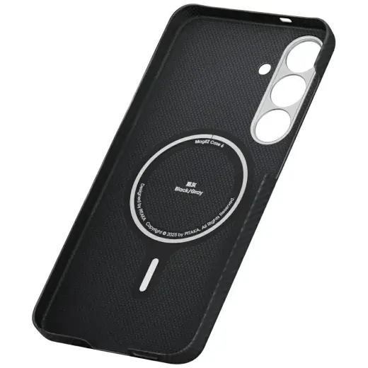 Case PITAKA Ultra-Slim MagSafe for Samsung Galaxy S25 black grey Photo