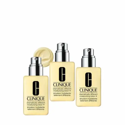 Komplekttrio, Clinique, Dramatically Different Lotion+, Niisutav, Päeva- ja öökreem, Näole, 3 tk, 125 ml