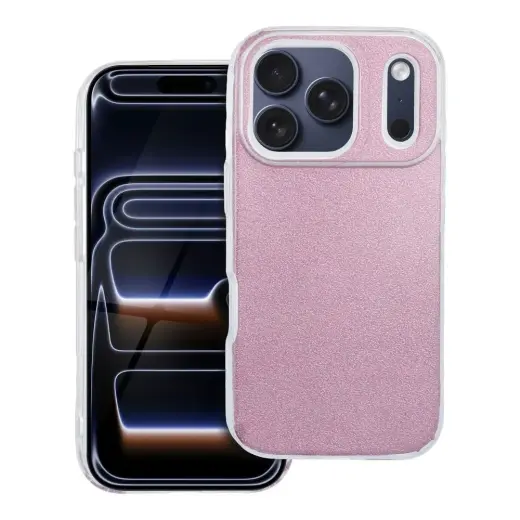 Shining maciņš telefonam iPhone 17 Pro rozā