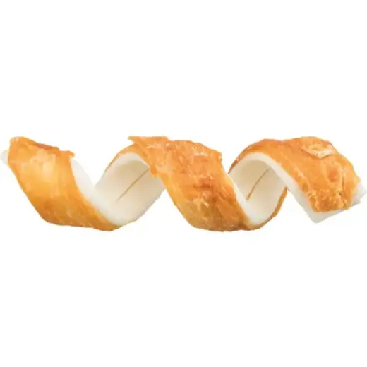Gardums suņiem - Trixie Denta Fun Chicken Chewing Curl, bulk, 15cm, 35g/iepak. 50 gab