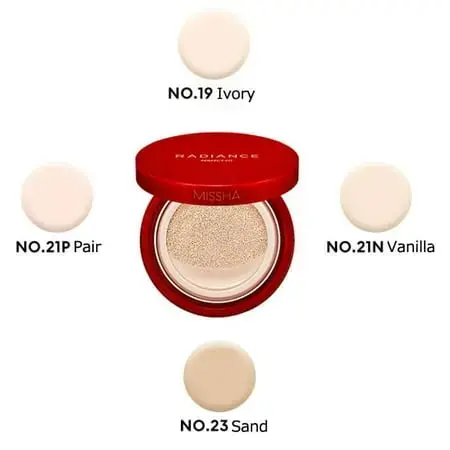 Missha Radiance Perfect Fit Cushion Illuminating Foundation SPF 50+ 15g Vanilla 21N