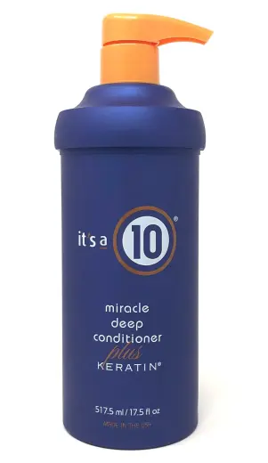 It's a 10, Miracle Deep Plus Keratin, Hair Conditioner, For Repairing, 517.5 ml