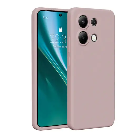 Etteri Silikona telefona maciņš Xiaomi Redmi Note 13 4G gaiši rozā