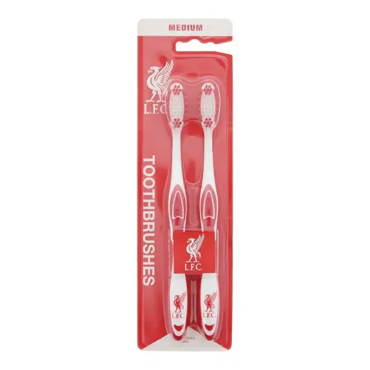 Set Duo, Epl, Liverpool, Toothbrush, White & Red, 2 pcs