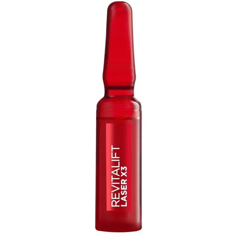 Set, L'Oreal Paris, Revitalift Laser Renew, Glycolic Acid, Peeling, Ampoules Treatment Serum, For Face, For Women, 7 pcs, 1 ml