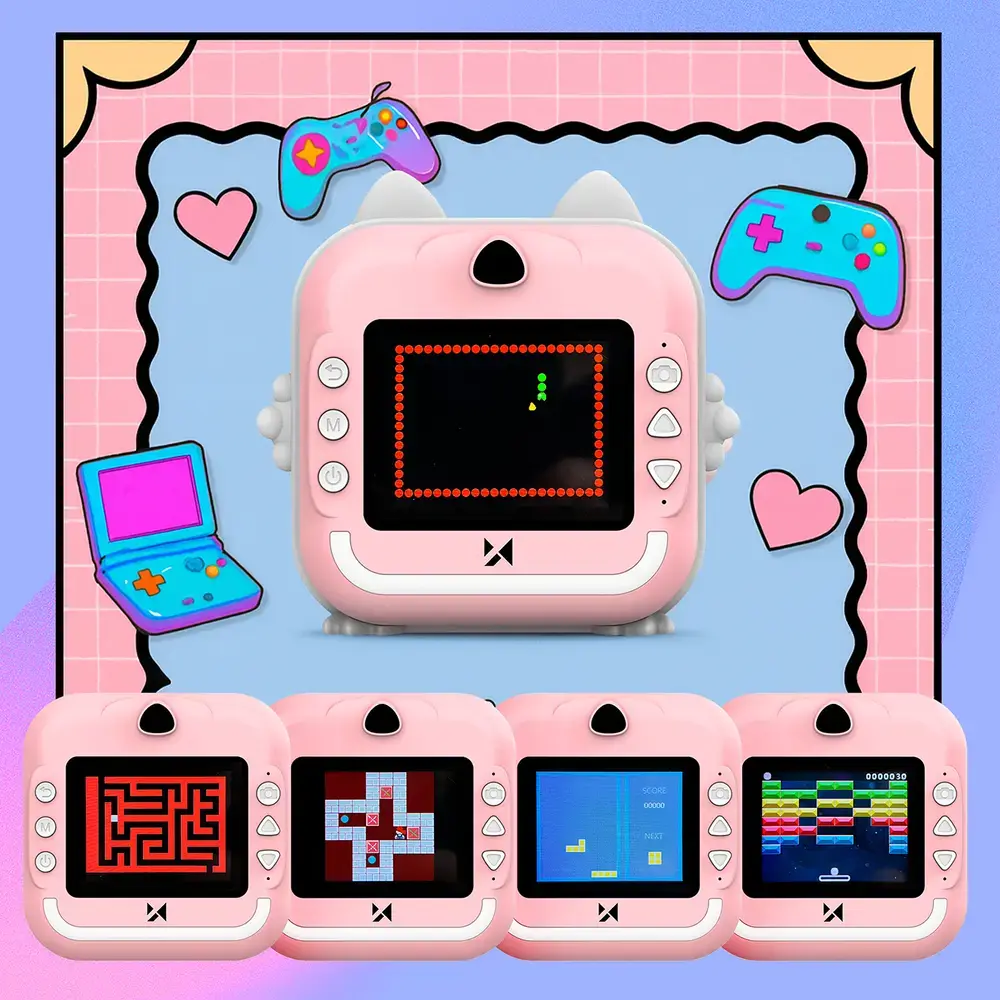 Wozinsky WDT-01 Thermal Printer Camera for Kids - Pink