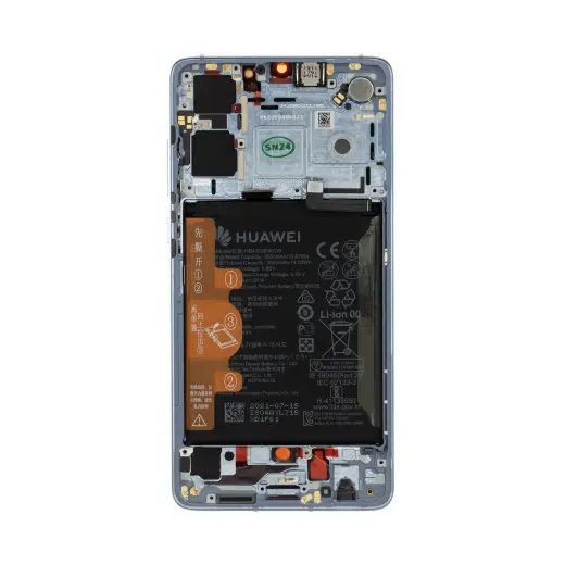 LCD Display + Touch Unit + Front Cover (Without Fingerprint Reader) Huawei P30 Breathing Crystal (Service Pack)