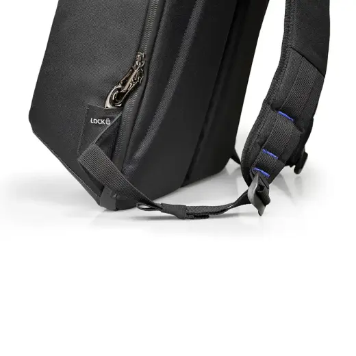 Mugursoma PORT CHICAGO EVO ANTI-THEFT 13/15.6', melna