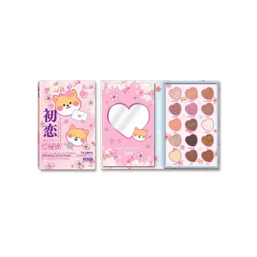 Rude Cosmetics, First Love Diary Secrets, Eyeshadow Palette, 15 Shades