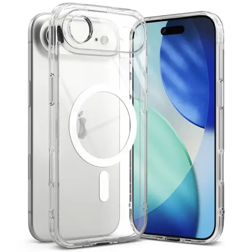 Ringke Fusion Magnetic maciņš ar MagSafe atbalstu telefonam Apple iPhone 17 Air caurspīdīgs
