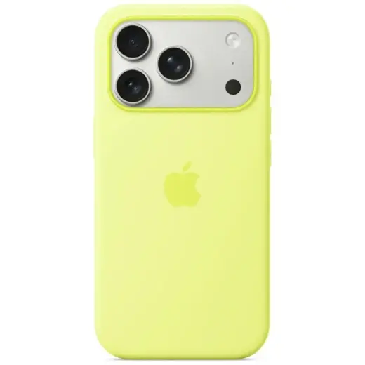 MGFF4ZM|A Apple Silicone Magsafe Cover for iPhone 17 Pro Neon Yellow