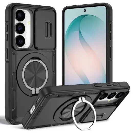 telefoni ümbris alusega ja MagSafe toega Samsung Galaxy S26 (S942) must (kaamera kaitsega)