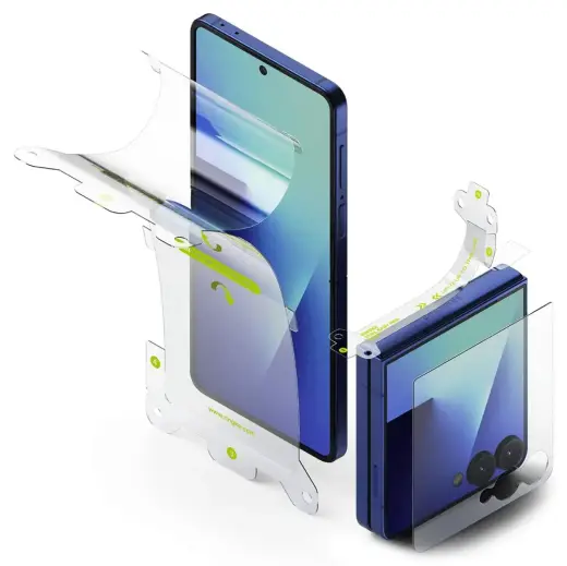 ZESTAW OCHRONNY RINGKE 3-IN-1 PROTECTOR PRO GALAXY Z FLIP 7 CLEAR