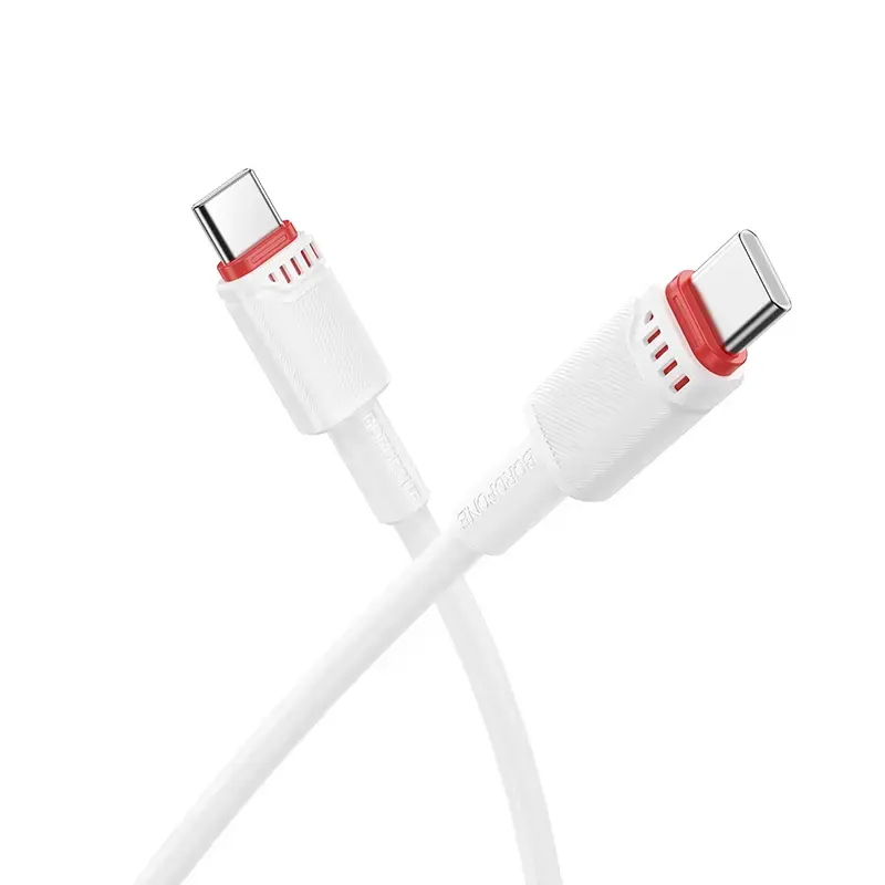 Borofone BX110 Beneficio data transfer and charging cable | USB-C to USB-C | 60W | 1m | white
