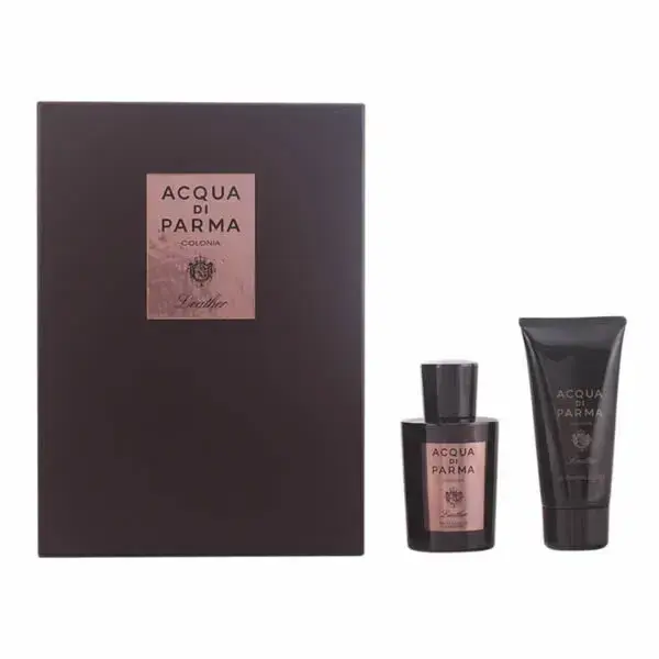 Acqua Di Parma Leather Eau de Cologne Concentré Spray 100ml Set 2 Pieces