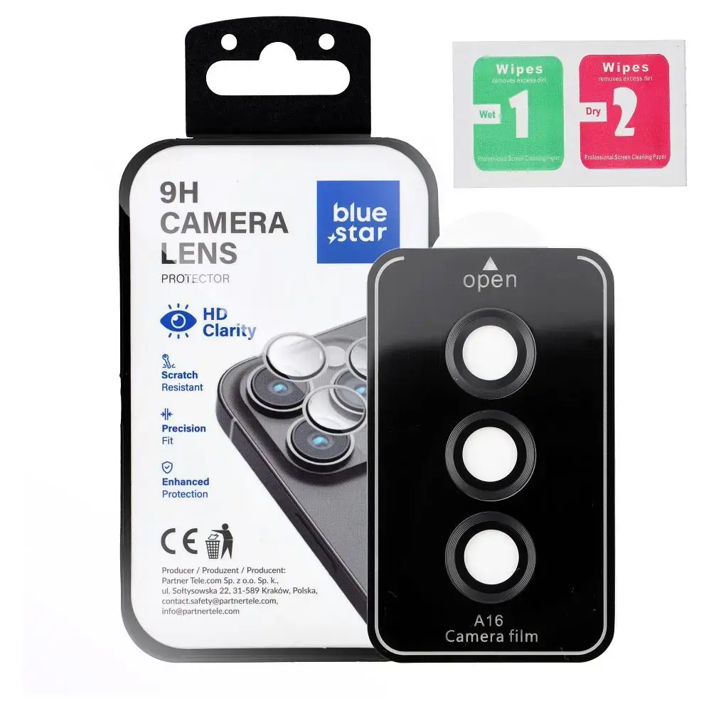 Blue Star Tempered Glass Camera Lens