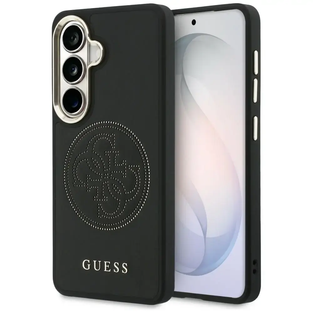 Guess Perforated Logo maciņš ar MagSafe atbalstu telefonam Samsung Galaxy S26 (S942) melns