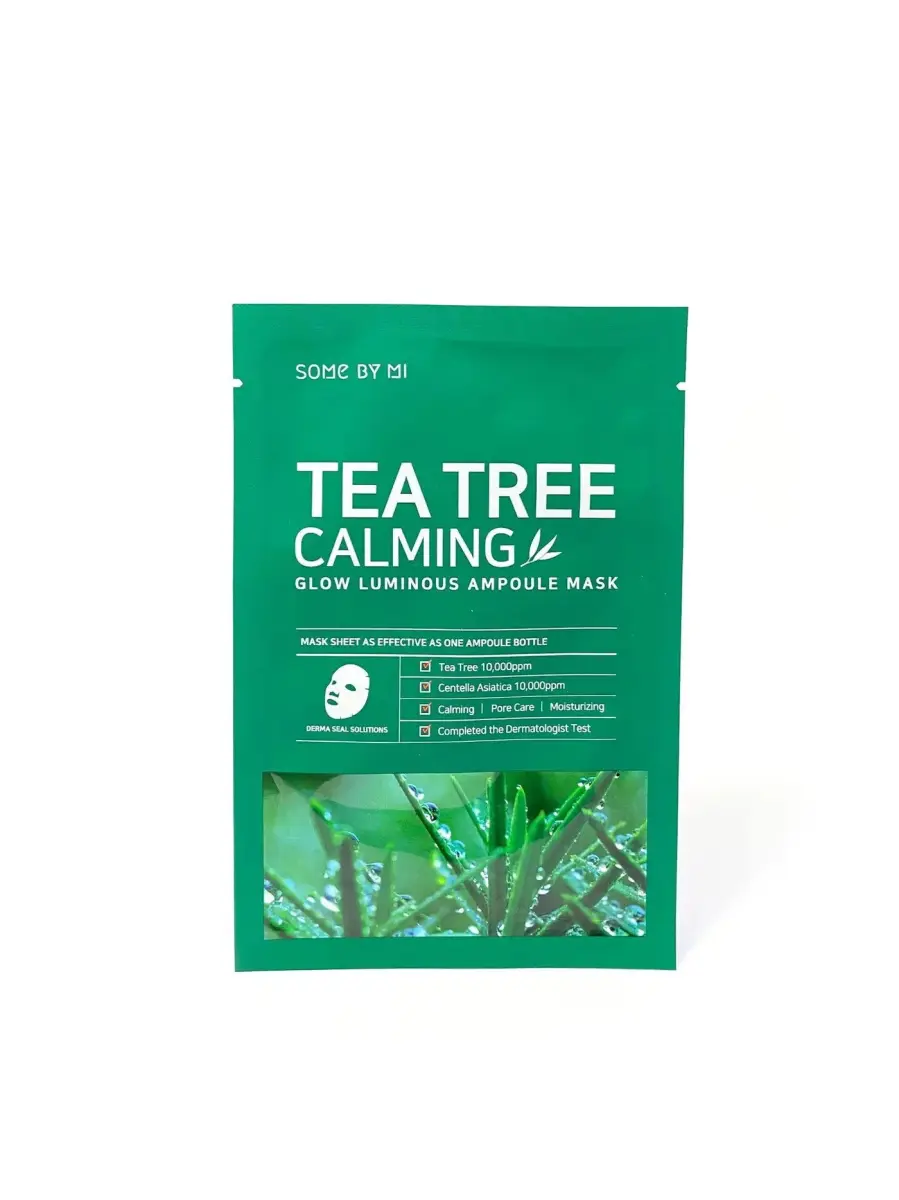Some By Mi, Tea Tree, Calming, Sheet Mask, For Face, 25 g