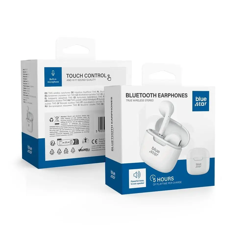 Wireless earphones Blue Star FI7 TWS white