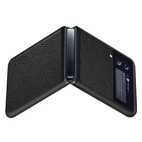 Beline Etui Leather Case Samsung Z Flip3 czarny/black