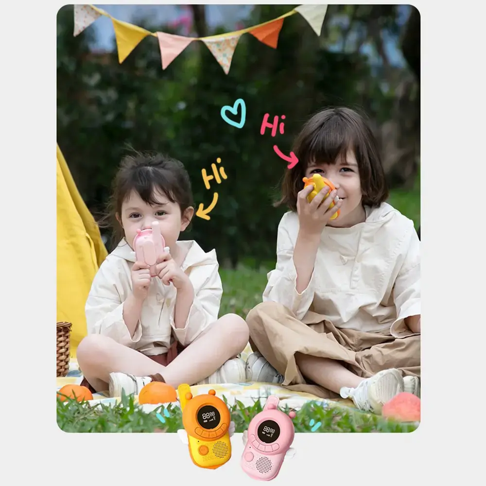 Walkie-talkie for children K22 Bee + Battery Charger + 8xRechargeable HR03/AAA 900mAh