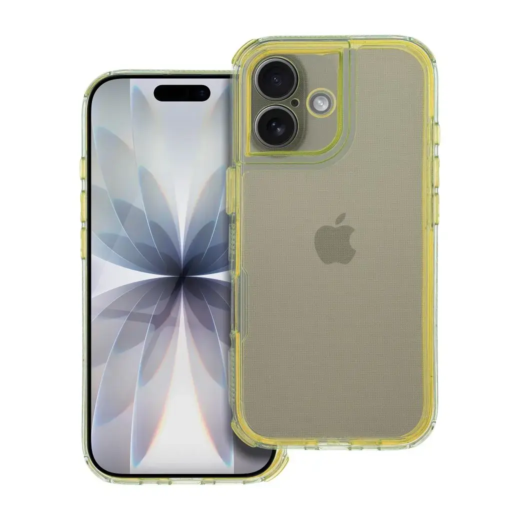 MATRIX CLEAR maciņš telefonam iPhone 17 dzeltens