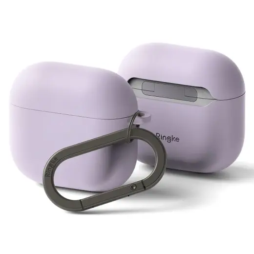 RINGKE SILIKONA APPLE AIRPODS 4 GAIŠI VIOLETS